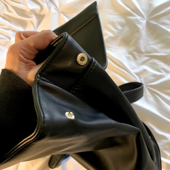 Vegan Leather Backpack Black - Picture 6 of 7